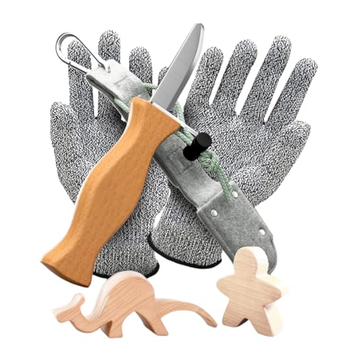 Schnitzset Kinder, Holz Schnitzwerkzeug Set Für Anfänger,...