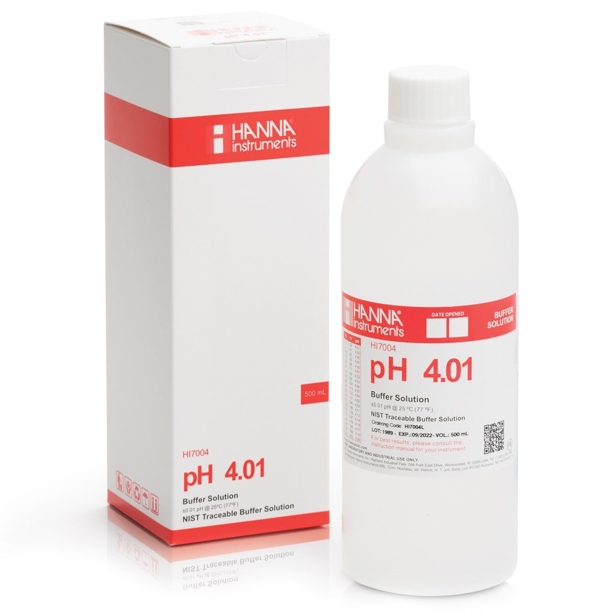 Roztwór buforowy pH / kalibracja Hanna pH 4,01 500 ml (HI 7004L)