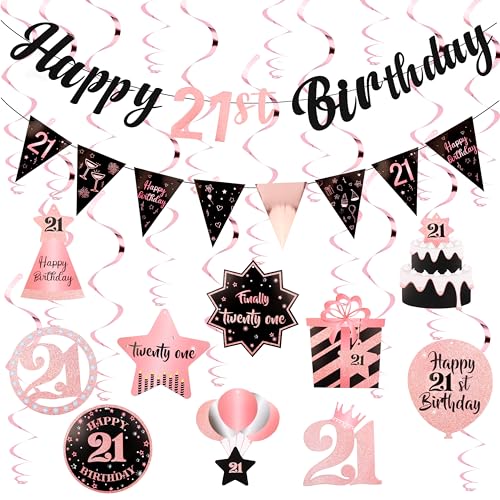FASOTY 21st Birthday Decorations