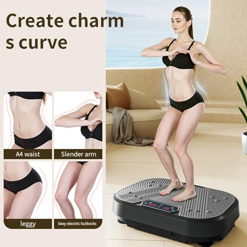 Plataforma vibratoria para ejercicio y pérdida de peso, equipo de fitness para gimnasio deportivo, quemador de grasa con 99 velocidades ajustables miniatura 4