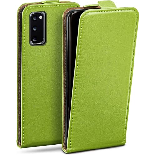 Housse à clapet Samsung S20 l'accessoire simili cuir vert idéal au bureau