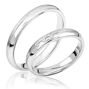 Trouwringen verlovingsringen trouwringen vriendschapsringen zilver 925 sterling * incl. Gratis etui en stenen*