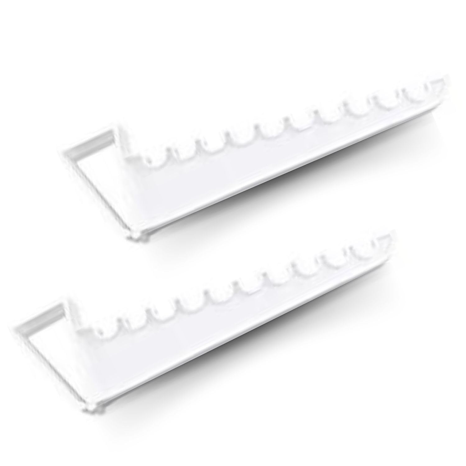 Joroba White Over The Door Hangers Hook 2 Pack - Space Saving Back Of The Bedroom Door Hooks For Clothes, Coat And Towels. Easy To Hang Up To 10 Ironed Clothes Neately With 1 Overdoor Hanger.