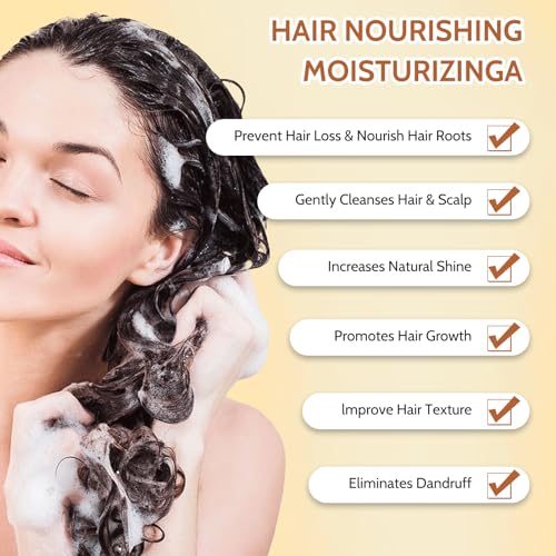 Rice Shampoo Bar, Rice Water Shampoo Bar with Shea Butter,Coconut Oil, Anti-Hair Loss Rice Shampoo Bar, Shampoo Soap for Hair Growth,Nourishing,Volumizing & Strengthening - Image 5