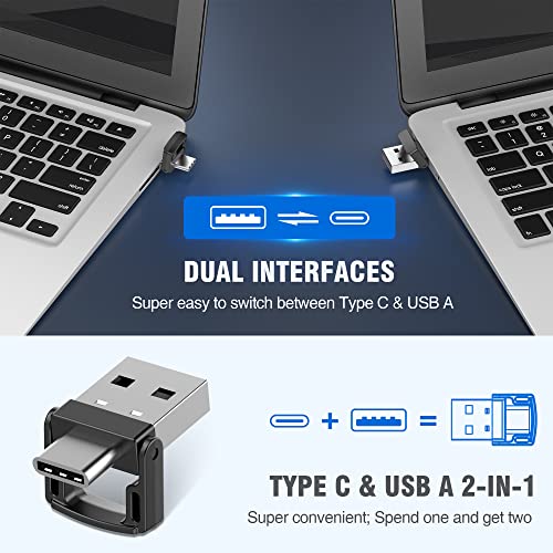 USB C Presentation Clicker with Red Laser Pointer, 2 in 1 USB/USB C