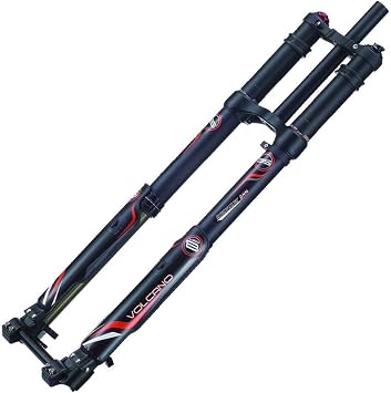 NBPOWER Electric Bicycle Front Fork DNM USD-8S Electric Mountain Bike Air Suspension Front Forks Black