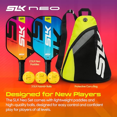 Image of Selkirk Sport SLK Pickleball Paddles Set of 2 | Designed in The USA | Choose The SLK Neo Graphite, SLK Neo Fiberglass Pickleball Set or SLK Atlas Pickleball Bundle