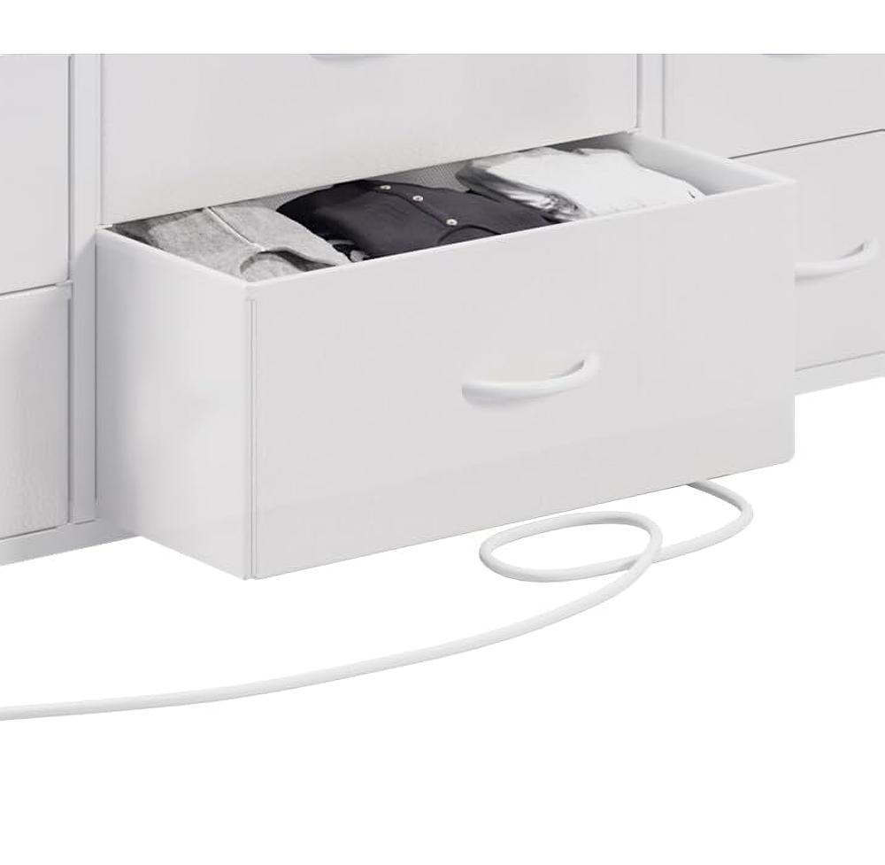 Amazon.com: LUMTOK 11 Drawers Dresser with Fabric Drawers,Charging