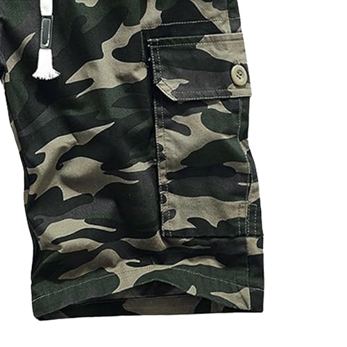 Short de travail décontracté multi-poches avec taille élastique 54
