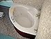 Spa World Venzi Vz6060awr Esta Corner Whirlpool Bathtub, 60x60, Center Drain, White