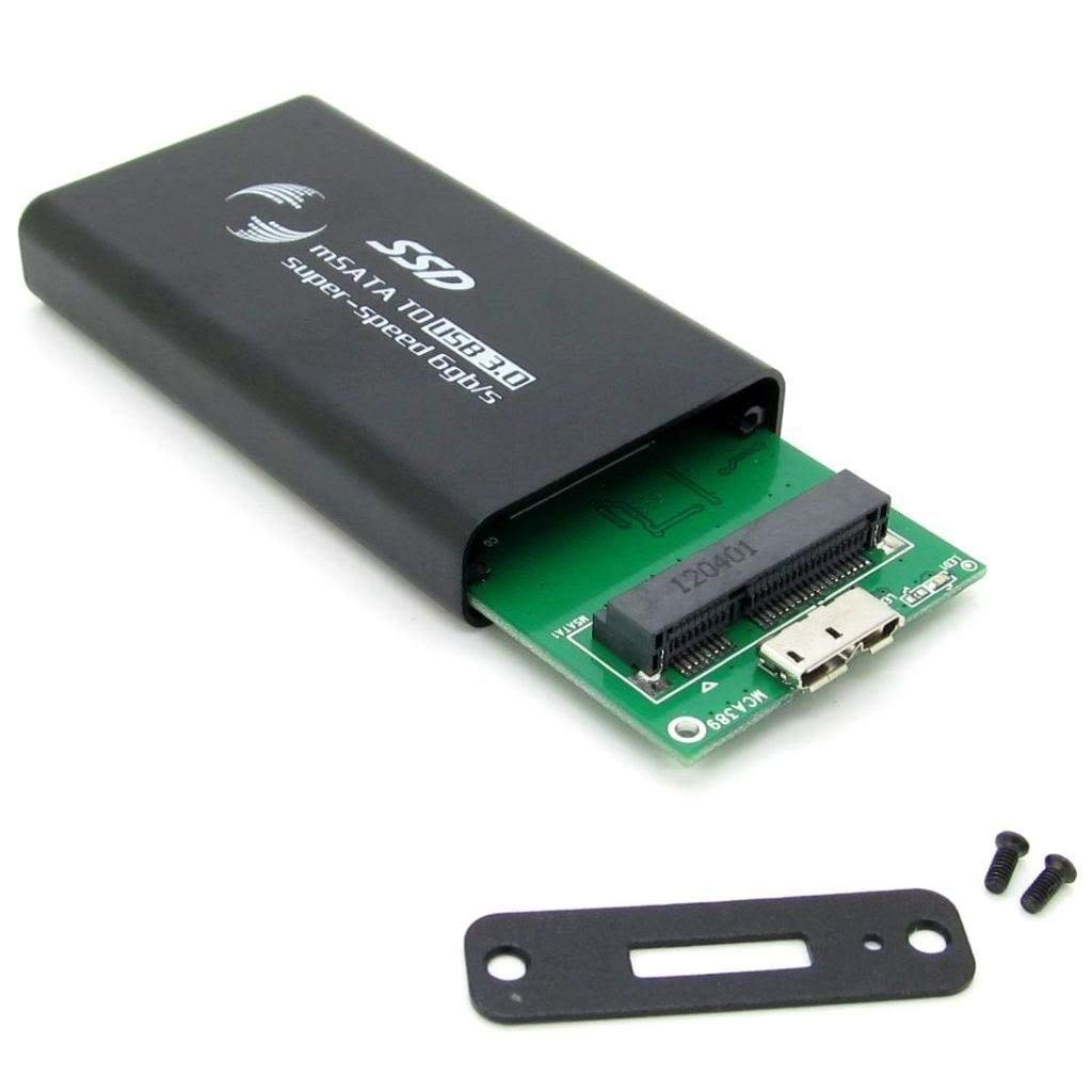 PxyelecmSATA to USB 3.0 Tool-free External Hard Drive Enclosure with USB 3.0 Cable Black