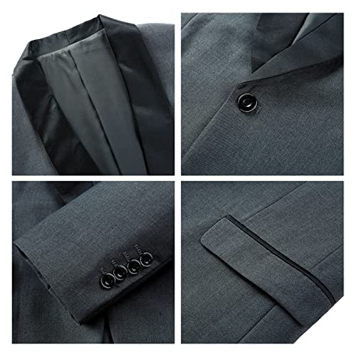 Men's 3 Piece Suit Slim Fit One Button Solid Tuxedo Jacket Suits For Men Slim Fit For Wedding Prom Blazer Vest Pants #TOP5