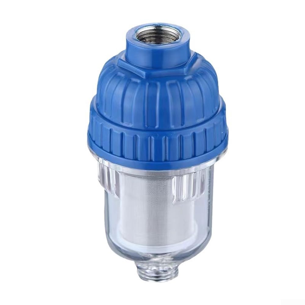 Filtro Acqua in Acciaio Inox a Maglia 40 Micrometri per Scaldacqua, Lavatrici e Sistemi Doccia con Attacco Standard a 4 Punti (Modello Interamente in Rame)