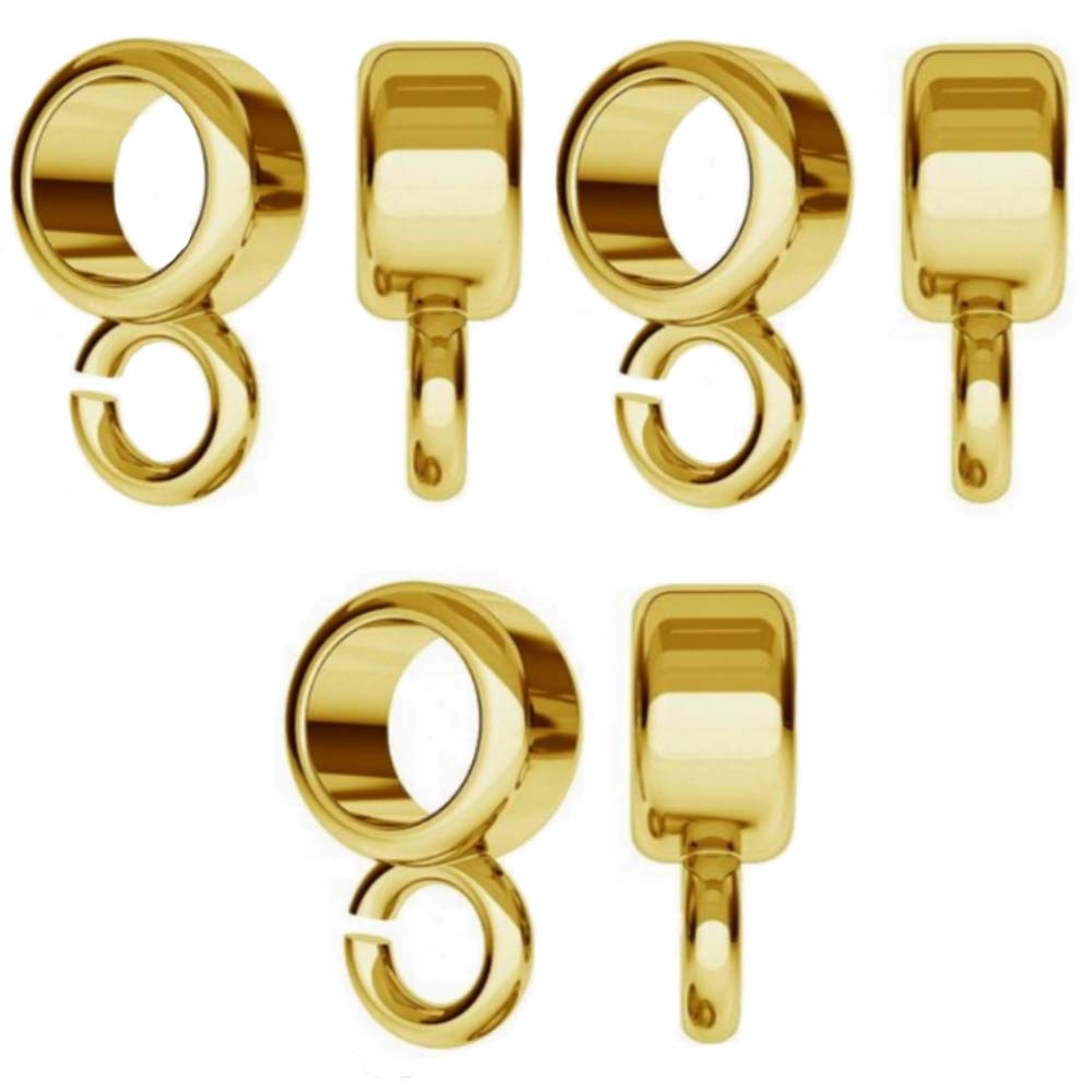 My-Bead Ciondoli connettori 4mm Argento 925 Carrier Charms per