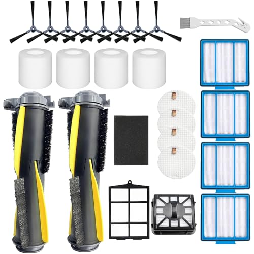 Dhoua Accessories Kit for Shark IQ R101AE (RV1001AE) IQ R101 (RV1001) AV911S EZ AV1010AE IQ Robot Vacuum Cleaner Replacement Parts Pack of Main Brush, Filters, Side Brushes