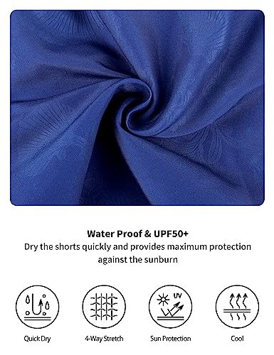 unitop Mens Swim Trunks with Compression Liner 7" Quick Dry Board Shorts Swimwear Bathing Suit with Pockets3