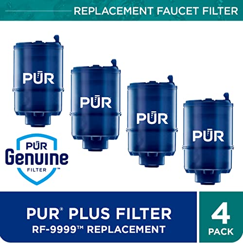 Image of PUR PLUS Faucet Mount Water Filtration System (FM3700B) + 4-Pack Replacement Filters (RF99994)