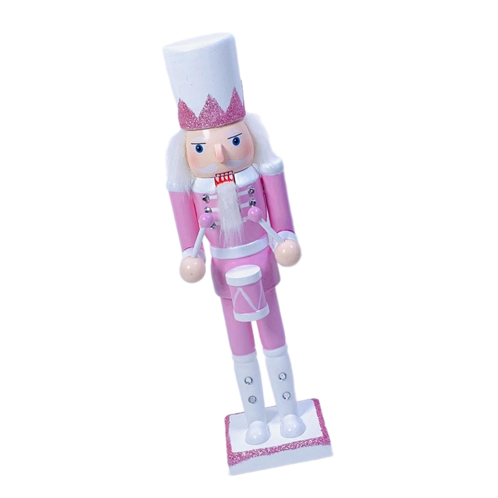 Kalttoy Women's Drumming 30Cm Tall Nutcrackers Soldier Elegant 30Cm Nutcrackers Soldier Statue Home Accent For Festival Collectible Statue