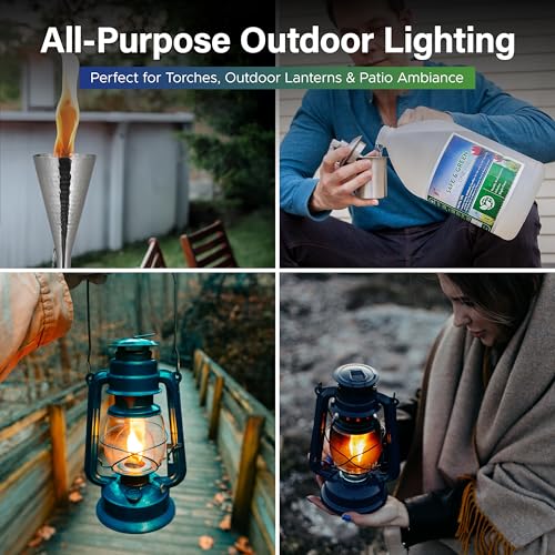 Image of Firefly Fuel - Eco-Friendly Lamp Oil & Tiki Torch Fuel - Clean Burning, Odorless, 1 Gallon