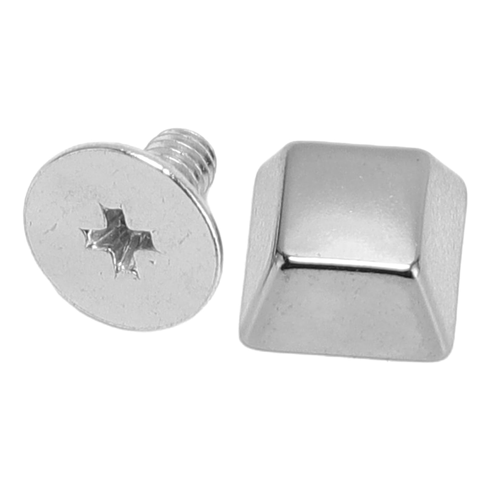 Kit de remaches para cuero, Kit de tornillos y remaches trapezoidales, 30 juegos aleación zinc multicolor for bolsos, ropa, zapatos(Silver)