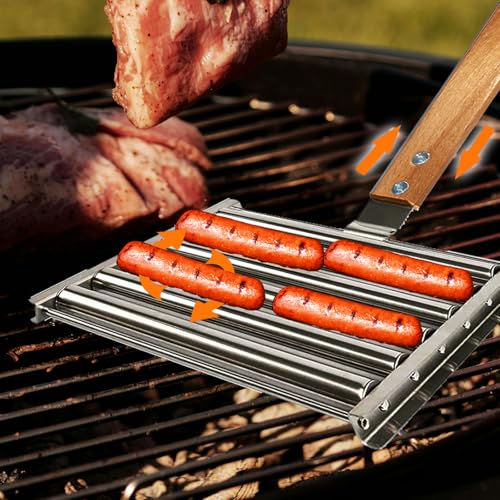 Rodillo para Hot Dogs de Acero y Madera 9.5 pulg miniatura 5