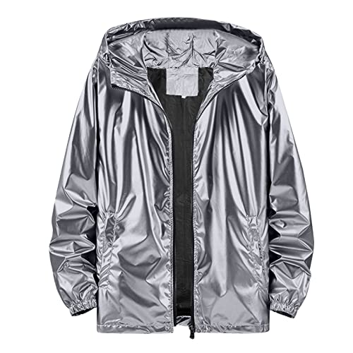 BweStilm Chaqueta de lentejuelas para hombre con purpurina, chaqueta de béisbol de los años 80, chaqueta con lentejuelas, elegante, multicolor, chaqueta de bombero, chaqueta universitaria, chaqueta de