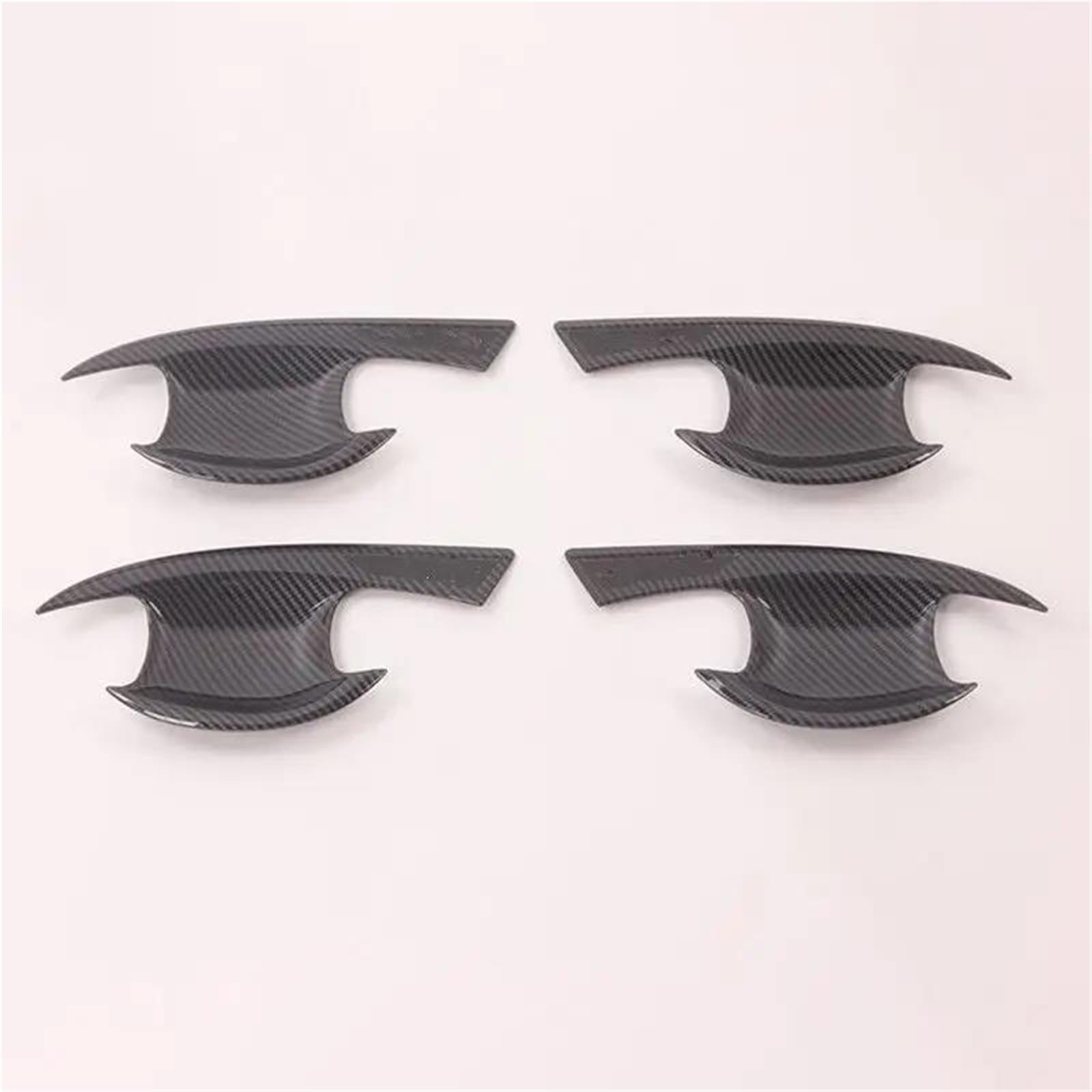 UJNHEQ for Kia for Forte for Cerato K3 BD 2019 2020 2021 2022 ABS Carbon Fiber Car Door Handle Cover Bowl Trim Sticker(Type A)