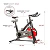 Sunny-Health-Fitness-Indoor-Cycling-Exercise-Bike-with-Heavy-49-LB-Chrome-Flywheel-SF-B1002C Sunny Health & Fitness Indoor Cycling Exercise Bike with Heavy-Duty 49 LB Chrome Flywheel, Stationary Bike with Customizable Comfort with 275 LBS. Max Weight - SF-B1002