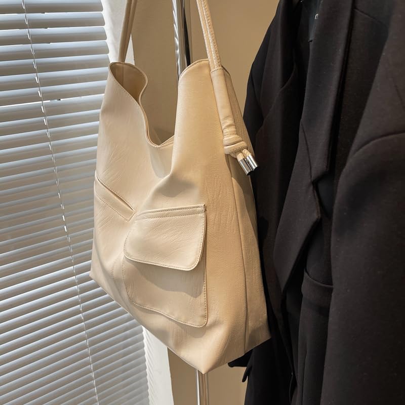 Casual Large Capacity Tote Bag for Women Fashion Shoulder Crossbody Purse Versatile Commuter Handbag Minimalist Style3