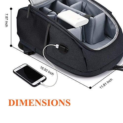 image for G-raphy Camera Backpack Photography Backpack Waterproof with Laptop Co