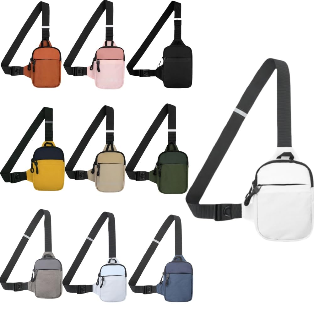 Sacoche | NOMALERO™ Sac de Poitrine Sling Épaule Cross Body Bag Homme/Femme, Bandoulière Réglable, Léger, Imperméable, Respirant pour Voyage, Randonnée et Usage Quotidien