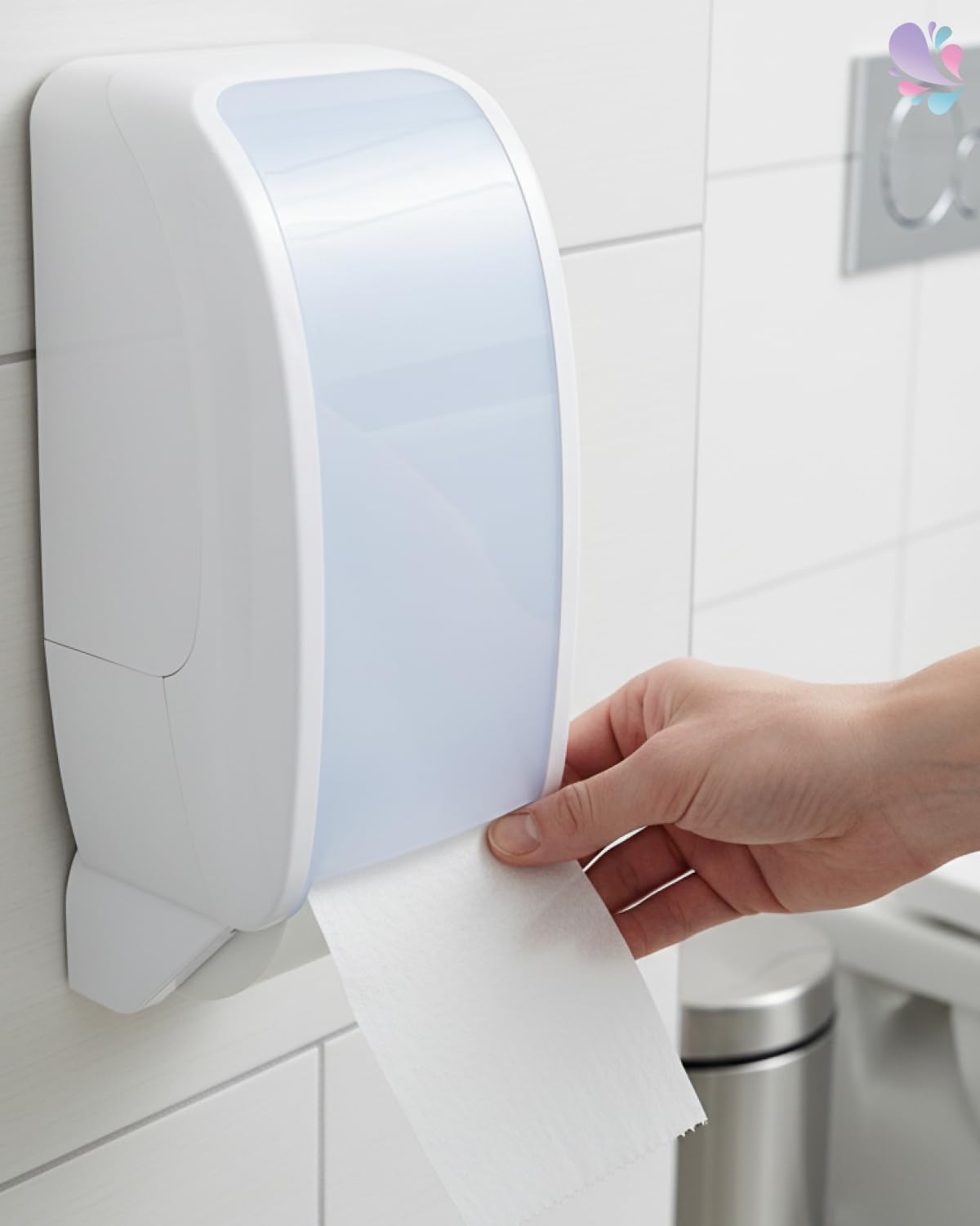 SET Damentoilette Komplettsystem Weiß | Damentoiletten-Komplettset mit Cosmos Spendern, Sitzreiniger, Intimschaum und Hygienezubehör