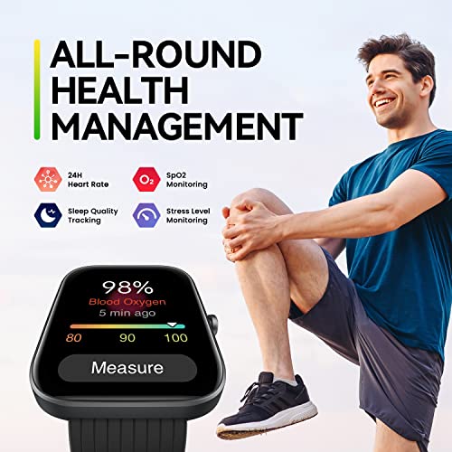 Amazfit Bip 3 Pro Smartwatch 1.69'' Grande visor colorido, 4 sistemas de posicionamento via satéli