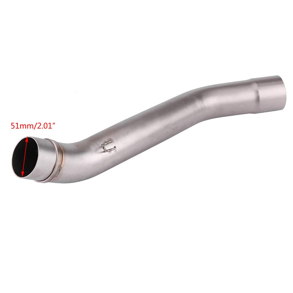 Motorrad Auspuffrohr, rostfreier Edelstahl, Motorrad Auspuff 51mm Rohrdurchmesser for SUZUKI Z750 2007-2012 und Z650 Fahrer, ideal für Straßenfahrten, Touren und Sportfahrten
