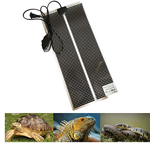 Grid Reptile heating pad with temperature control Pet heater Moisture proof mildew Tortoise Snakes Lizard Gecko Spider Crawler security,17W