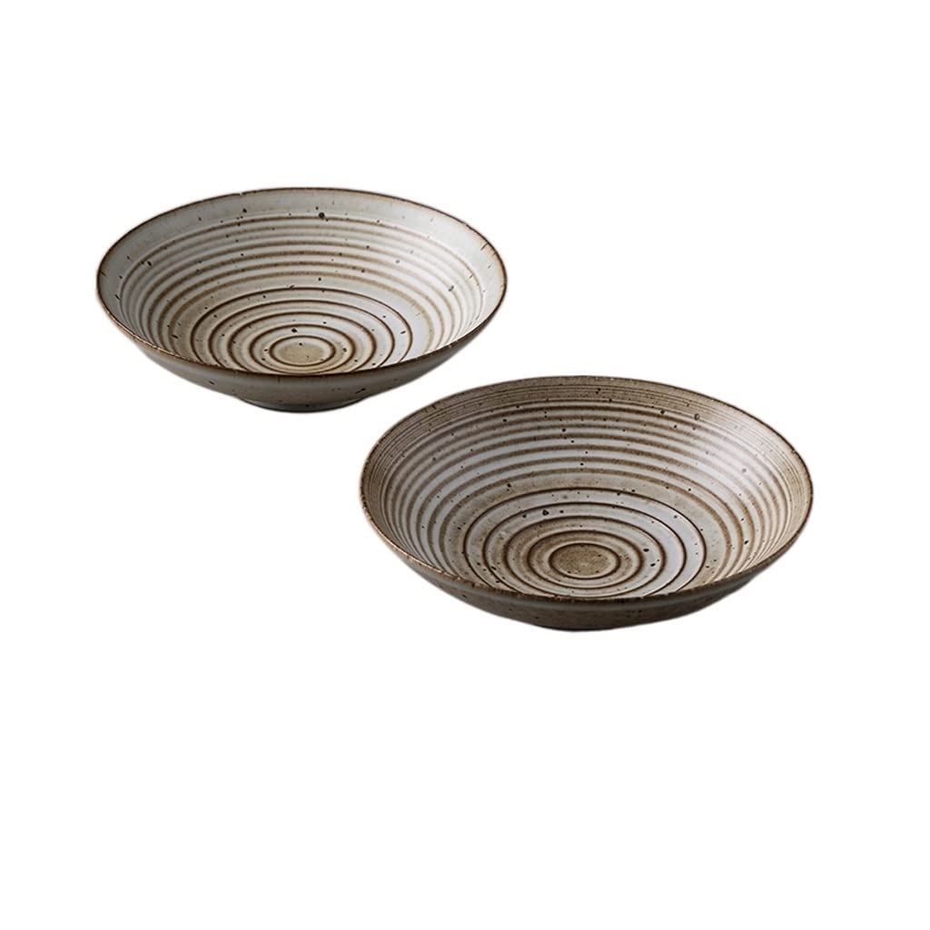 XYIANG Salad Bowl Ceramic Salad Bowl, Fruit Grain Bowl, Ramen Soup Bowl, Snack Bowl, Microwave and Dishwasher Applicable Dessert Snack Serving Bowls (D)
