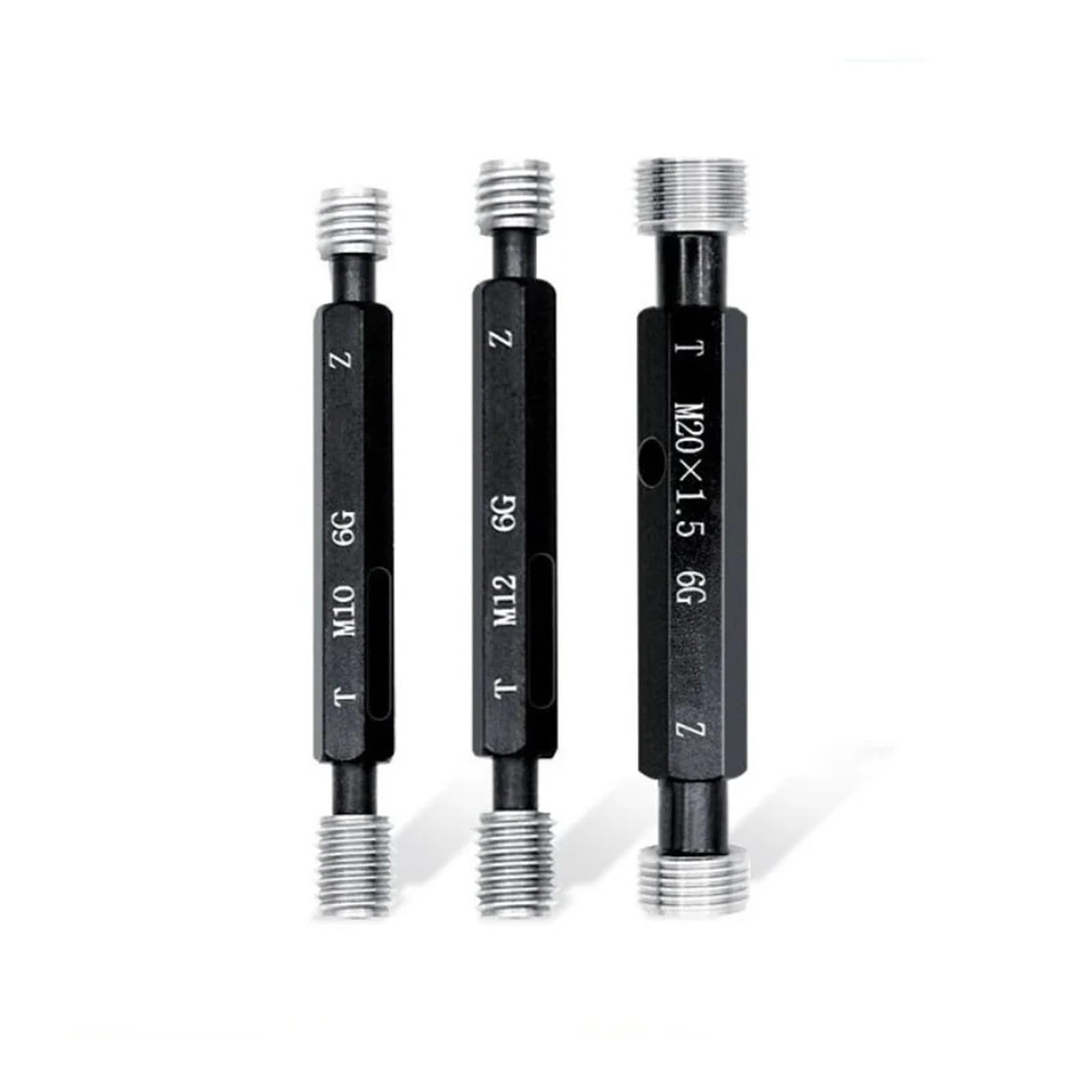 1 pezzo 6G M0.8-M30 calibro in acciaio metrico standard dente filo M1M4M6M8M10-M30(M3.5X0.6-6G)