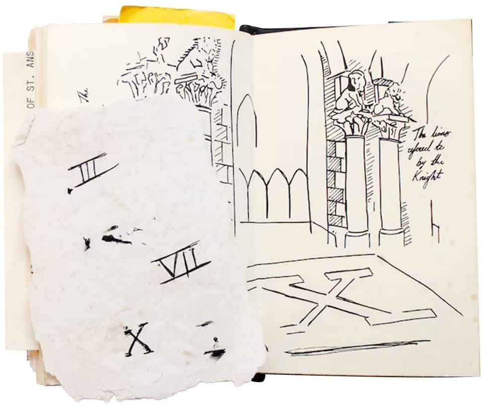 Miniatura 2 de Bisavch Indiana Jones - Diario del Santo Grial, réplica clásica de película, colección de cosplay, cuaderno de escritura de cuero vintage, regalo