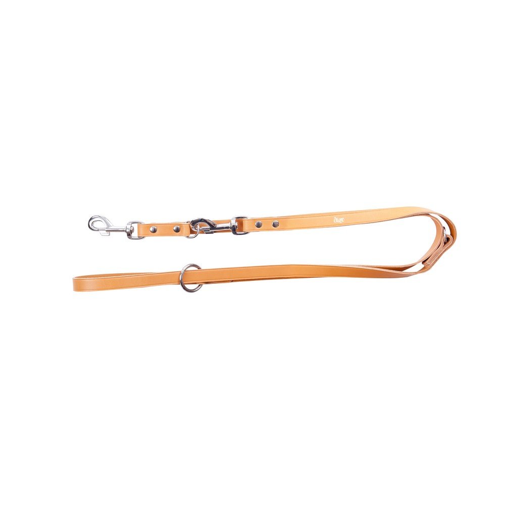 Dingo Long Leash for Dog Natural Genuine Leather Adjustable Lead for Daily Use 10256, 10 mm x 200 cm