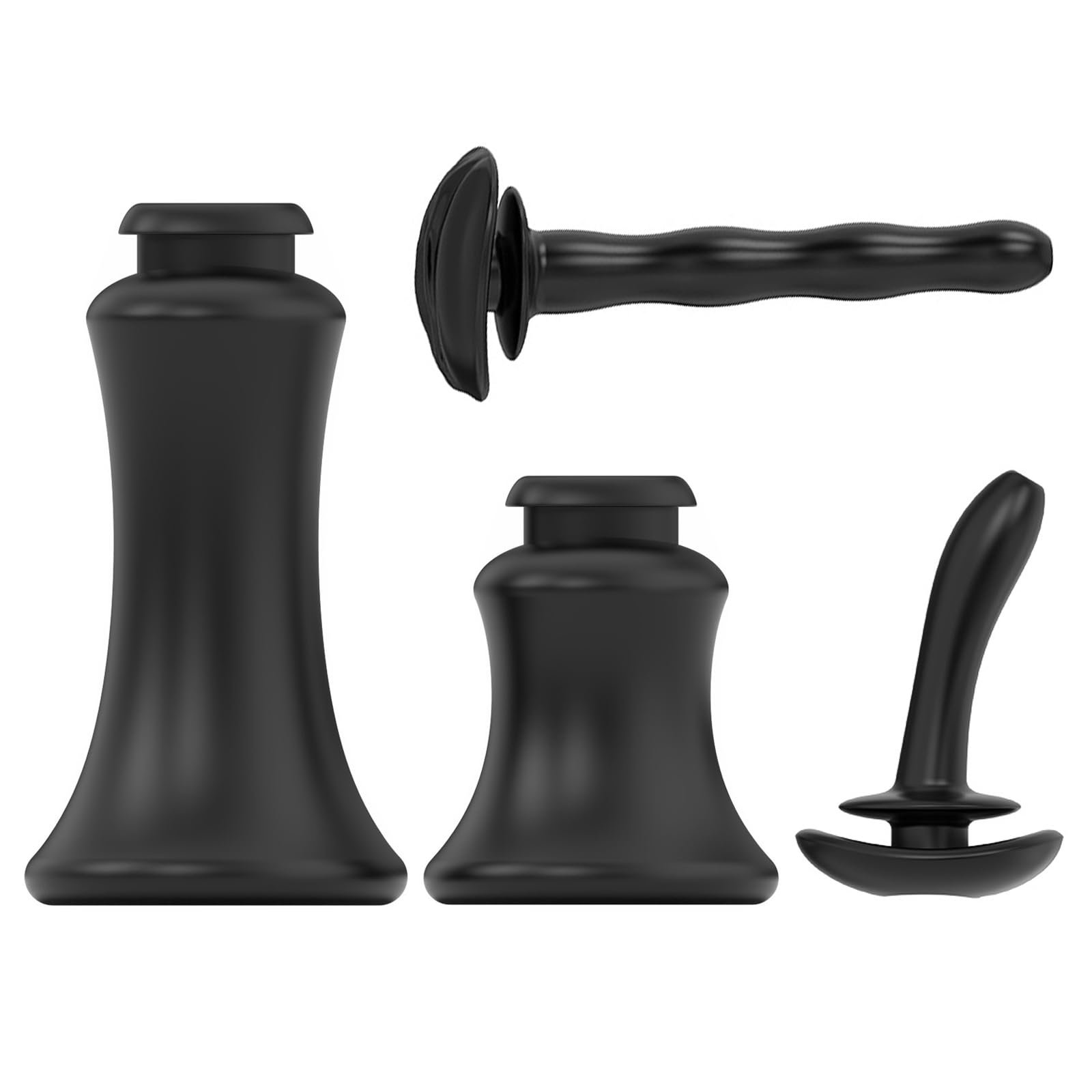 Cage de Chasteté pour Pénis Cathéter Creux pour Chastity Cage Man Accessoire Sex Toys en Silicone Accessoire Souple pour Cage Chastetée Destiné à l'Exercice du Pénis Masculin (Black)