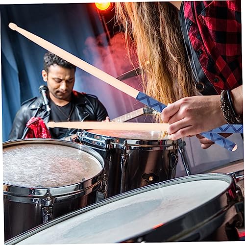 Baquetas personalizadas BESPORTBLE, 2 pares, de madera de arce, con agarre cómodo para bateristas y principiantes, incluye bolsa de almacenamiento miniatura 3