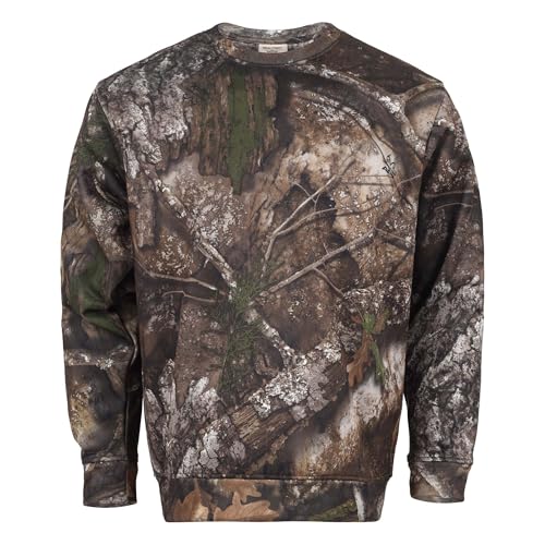 Realtree APX Camouflage Crewneck Pullover Sweatshirt Premium Dura Polyester Fleece Performance for Men and Women4