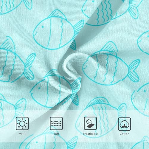 Ocean Fish Blue Toddler Girls's Underwear 2T 23028603