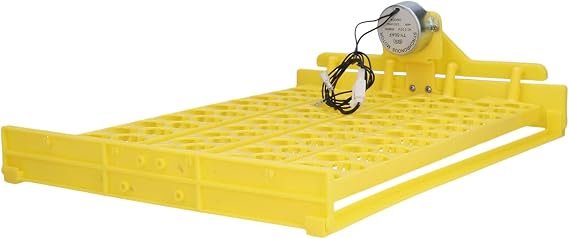 88 Pcs Eggs Incubator Tray, Automatic Egg Turner Turning Tray with Motor, Laboratory Automatic Egg Turning Equipment, Hollow for Bird Quail Eggs, Includes Rocker Hanger 110V