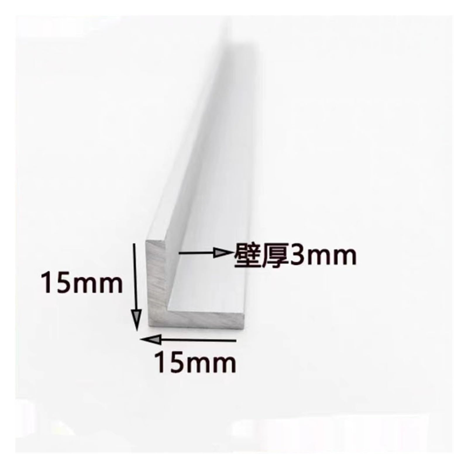 Ángulo de aluminio Perfil triangular de aleación aluminio 6063 AL en forma L