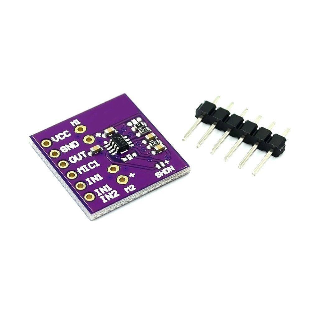 Generic MAX9813H Microphone Module Daul-Input Fixed Gain Integrated Bias