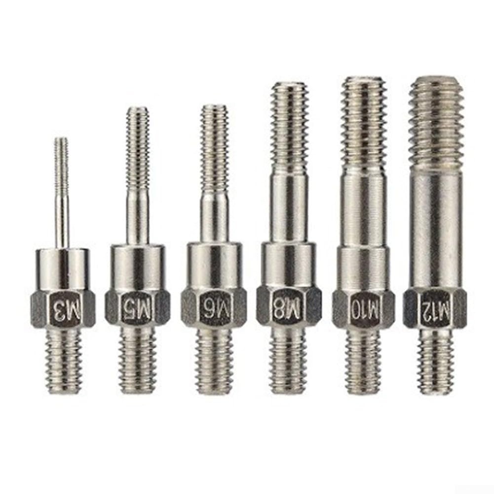 Accessori efficienti per rivettatrici, testa del mandrino e viti per asta di trazione per BT606 BT605 BT607, compatibili con più dimensioni (M8)