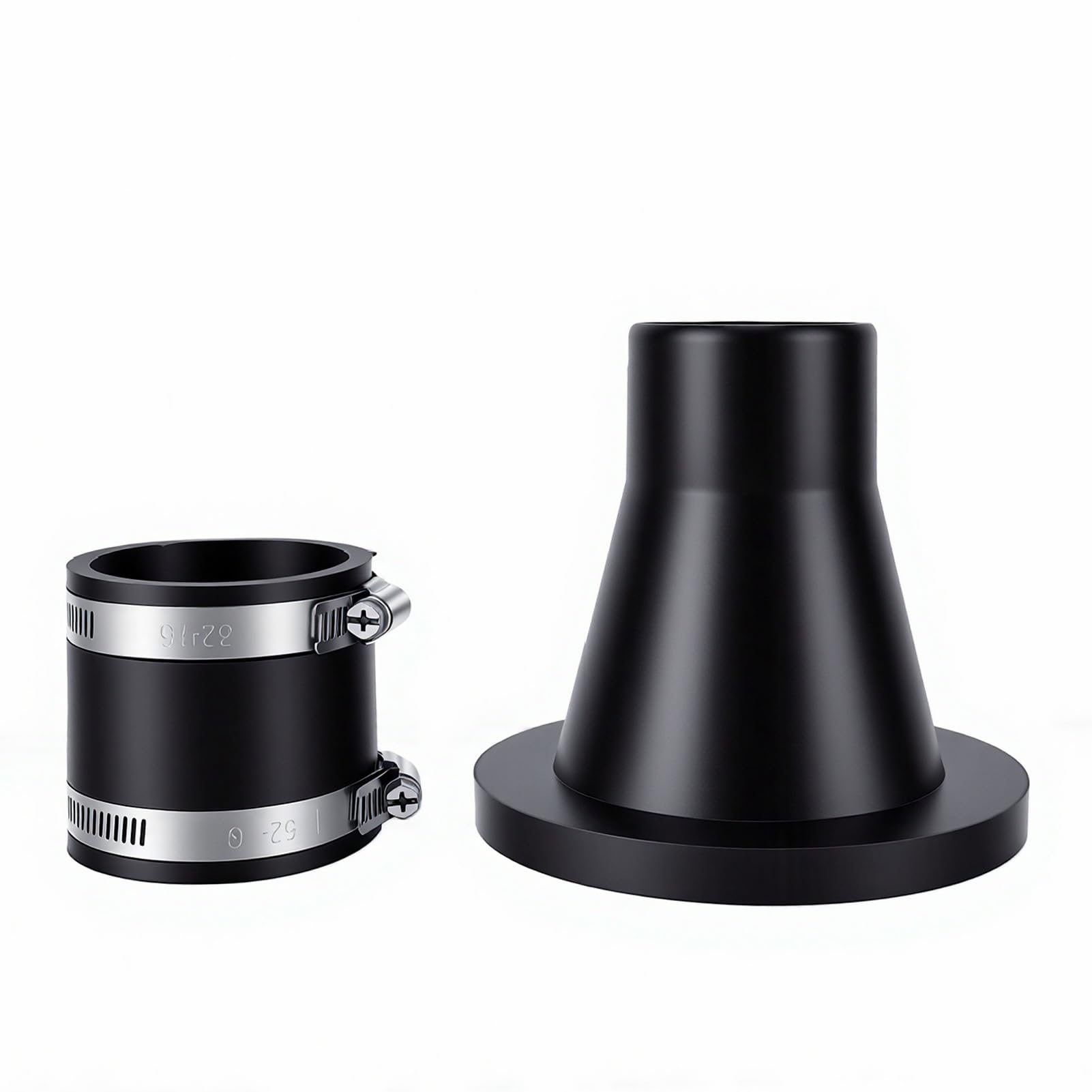 Jelquix 2.5in Dust Collection Fittings, Quick Connect Coupler Adapter with Steel Port Receiver & Dust Control Cuff, for Drum Sander Planer & Workshop Tools