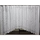 カーテン 昼間外から見えにくい！ 出窓カーテン アーチ型 4サイズ (丈115cm)