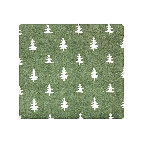 Image of Hudson Baby Unisex Baby Cotton Flannel Receiving Blankets, Woodland Christmas, One Size (Pack of 2)